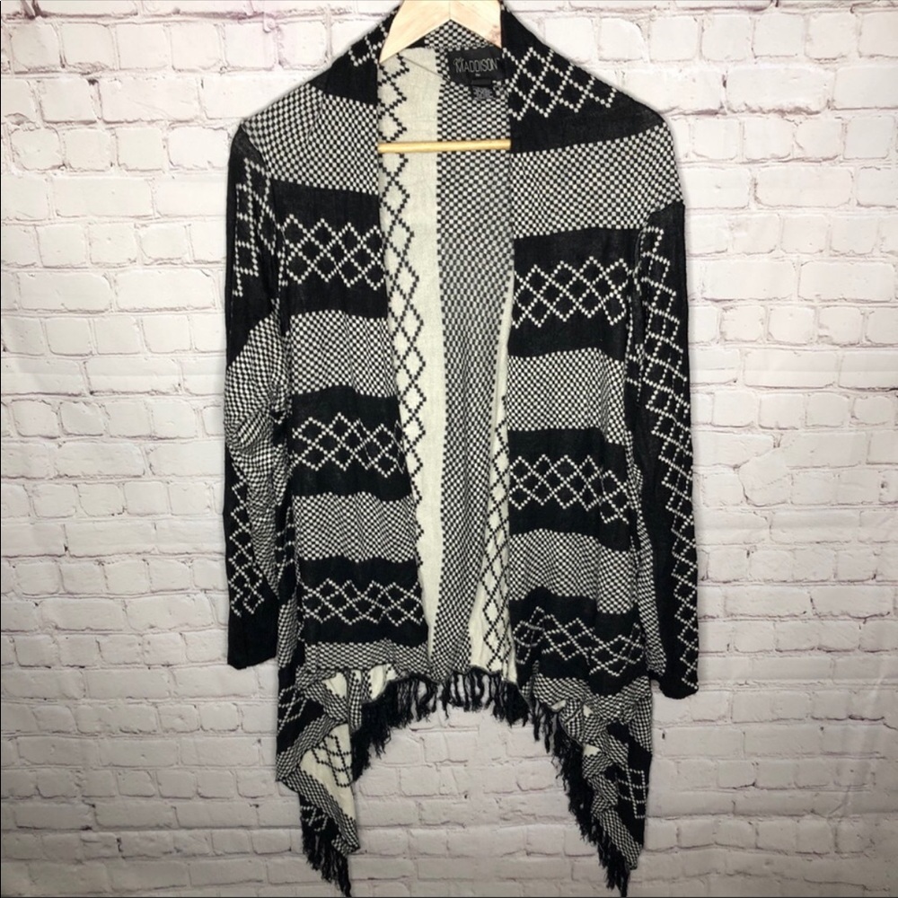 Mia Maddison Aztec Boho Fringe Cardigan 2X CLOSET CLEAR OUT